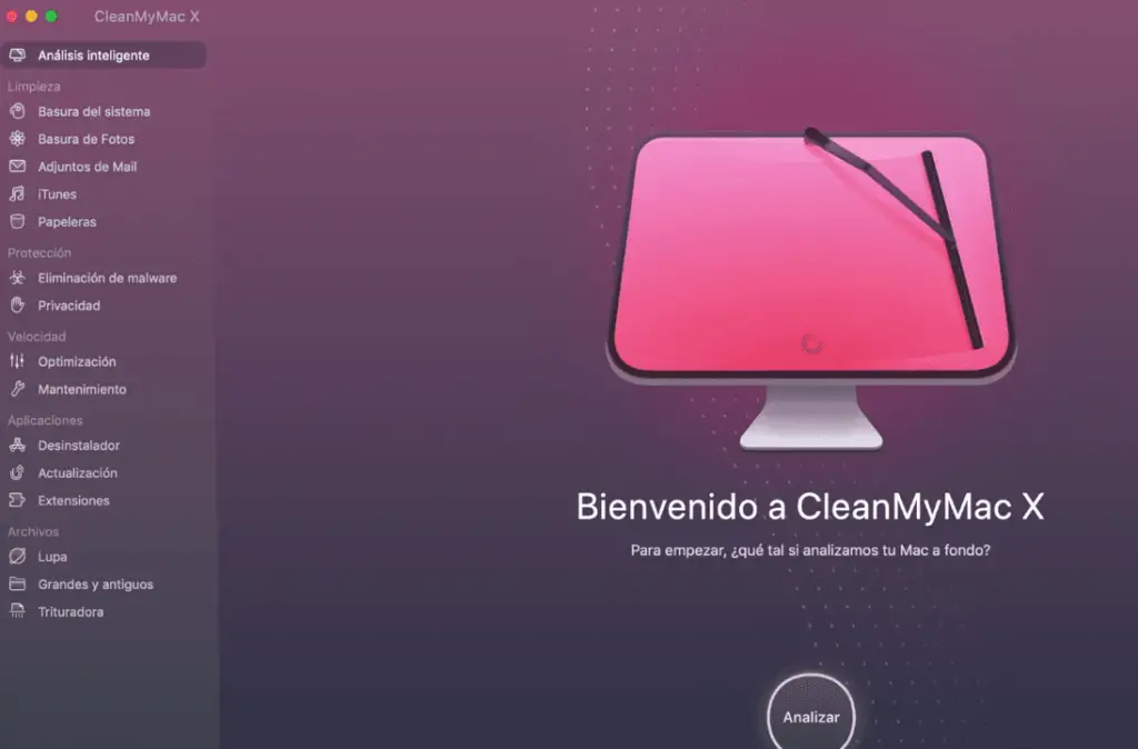 CleanMyMac X Inicio